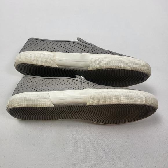 Michael Kors Shoes Women's Size 8.5M Gray Leather Slip On Keaton Sneakers Flats - Picture 8 of 10